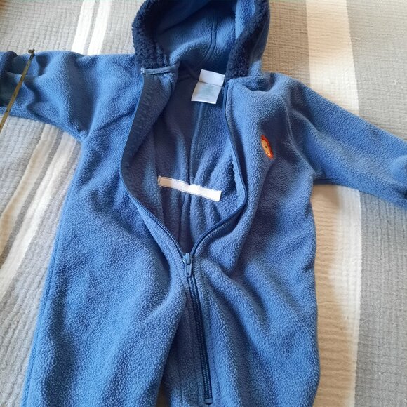 OKIE DOKIE Infant Woolen Coverall Snowsuit with Hoodie - Navy/ Lion, 3-6 months - Picture 9 of 16